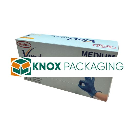 Vinyl Gloves Powder Free Blue Medium Carton of 1000