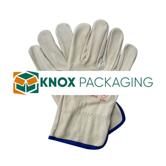 Beige Riggers Leather Work Gloves Size XLarge