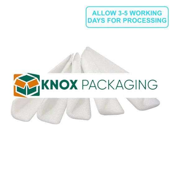 EPE Foam Edge Protectors L Shaped H75mm T20mm L2m 50/Bag