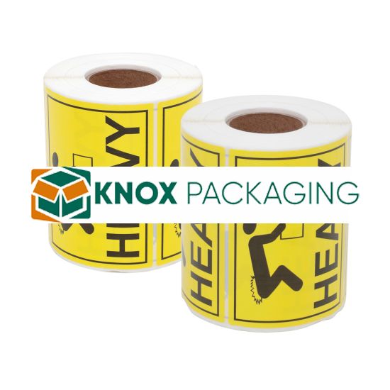 12Rolls HEAVY Label 100x75mm Yellow 6000Labels
