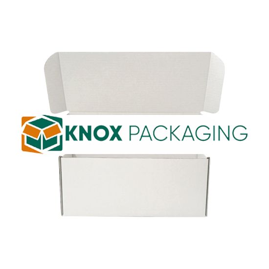 100pcs Full White 225 x 95 x 65mm Diecut Flat Mailing Box
