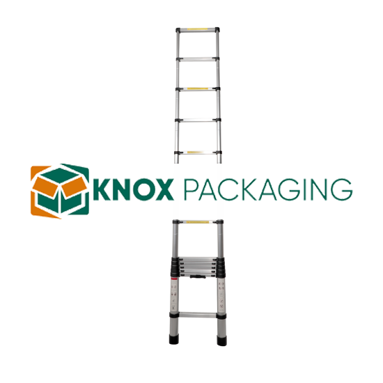 3.8m Telescopic ALUMINIUM Extension Ladder Capacity 150KG