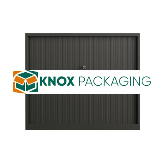 Steel Tambour Storage Box Black Cupboard 1016x1200x473mm