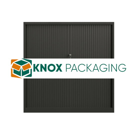 Steel Tambour Storage Box Black Cupboard 1200x1200x473mm