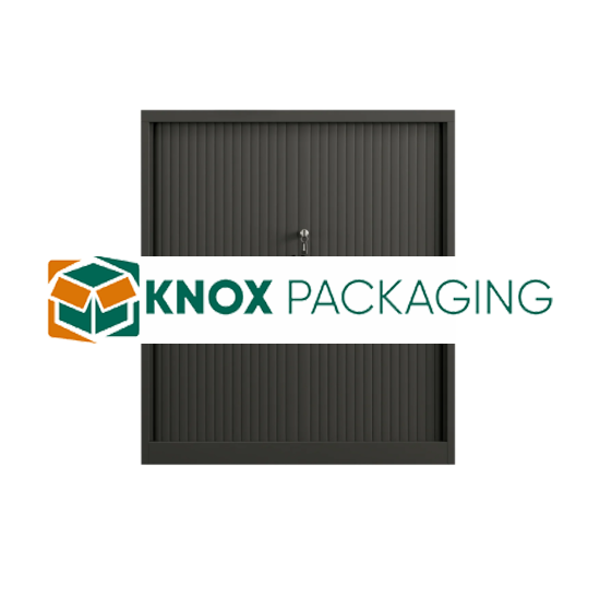 Steel Tambour Storage Box Black Cupboard 1016x900x473mm