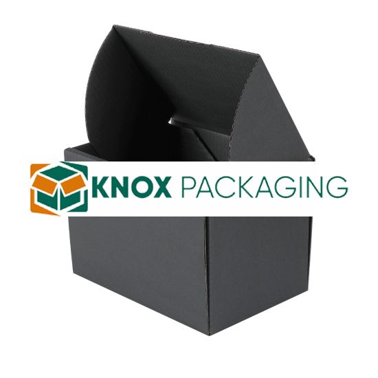 100pcs Full Black 150 x 100 x 100mm Diecut Mailing Box