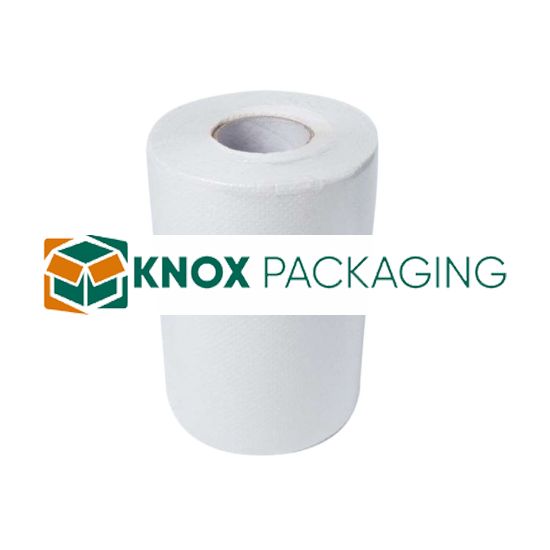 16Rolls Paper Hand Towel Paper 18cm 80m Embossed Virgin White