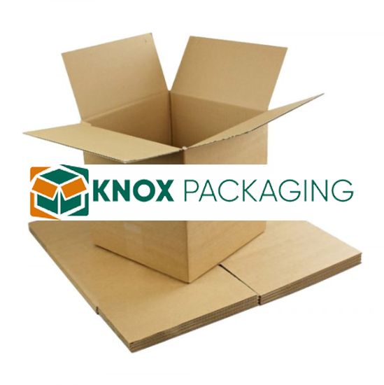 25pcs Regular Slotted 350 x 350 x 350mm Cube Mailing Box Brown