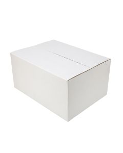100pcs 320 x 240 x 160mm Regular Slotted Mailing Box White