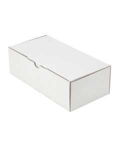 100pcs 240 x 125 x 75mm Diecut Mailing Box White