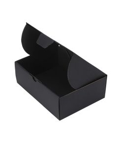 100pcs Full Black 220 x 160 x 77mm Diecut Mailing Box