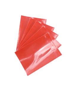 1000pcs 115mm x 165mm Invoice Enclosed Sticker Pouch Doculopes Plain Red