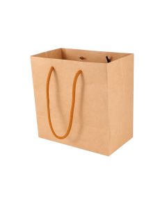 250pcs Kraft Paper Shopping Carry Bag 200×200+110mm