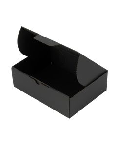 100pcs 175 X 130 X 55mm Diecut Mailing Box Full Black