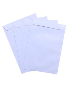 250pcs C4 White Pocket Plainface Envelopes 229mm x 324mm