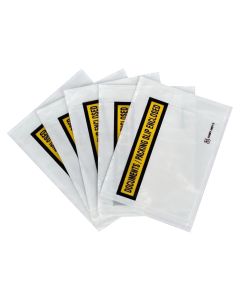 1000pcs 115mm x 150mm Documents Enclosed Sticker Pouch Doculopes Printed White