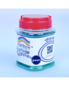 Rainbow Glitter Jar 250grams Green