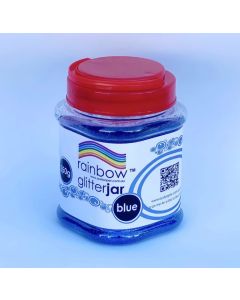 Rainbow Glitter Jar 250grams Blue