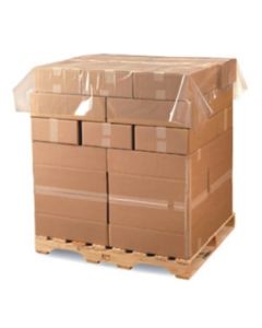 LDPE Clear Pallet Cap Perforated 1680mm x 1680mm 17um 250 Sheets