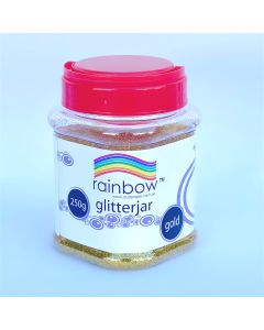 Rainbow Glitter Jar 250grams Gold