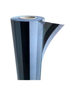 Wrapping Paper Roll 500mm X 60m Stripes Black 80GSM