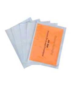 250pcs 330mm x 240mm A4 Invoice Enclosed Sticker Pouch Doculopes Plain