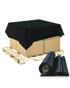 LDPE Black Pallet Cap Perforated 1680mm x 1680mm 17um 250 Sheets