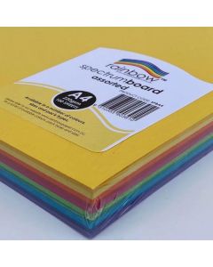 A4 Spectrum Board 220GSM 100 Sheets Assorted
