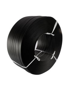 19mm x 1000m Plastic Hand Strap Black Polypropylene Strapping