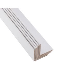 Cardboard Corner Pallet edge Protectors 50x50x1000mm 25pcs/pack White
