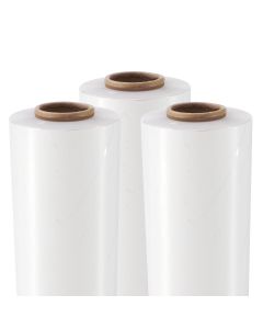 4 Rolls 20UM Clear 500mm Hand Stretch Film Cast Pallet Wrap 3.7kg/roll