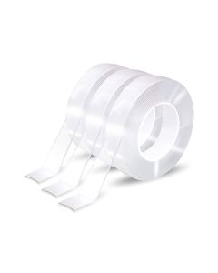 10 Rolls Double Sided Strong Sticky Clear Tape 20mm x 2m x 1mm