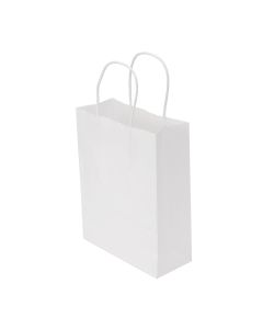 150pcs White Paper Twisted handle Bag 280×330+100mm