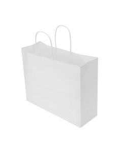 150pcs White Paper Twisted handle Bag 320×260+110mm