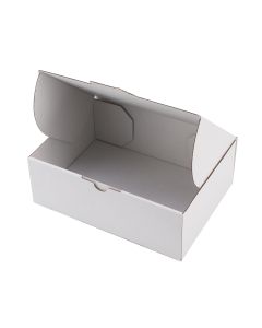100pcs Full White 220x 160 x 77mm Diecut Mailing Box