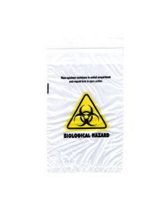 100x Specimen Biological Hazard Bag 160x255mm 45UM