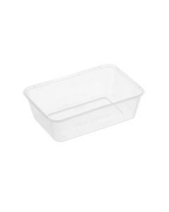 500ML FREEZER GRADE Rectangle Plastic Takeaway Container 500PCS