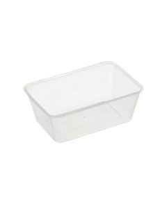 650ML FREEZER GRADE Rectangle Plastic Takeaway Container 500PCS