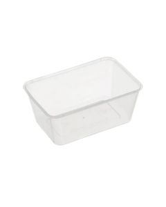 750ML FREEZER GRADE Rectangle Plastic Takeaway Container 500/Carton