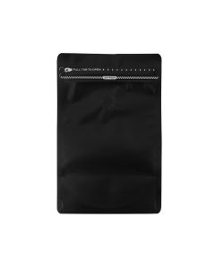 250G Black Coffee Bag 140um Air Degassing Valve 100pcs