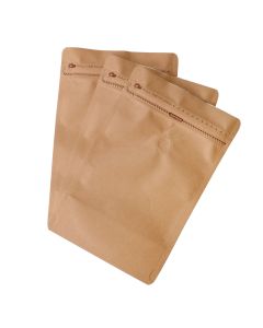 250G Kraft Coffee Bag 140um Air Degassing Valve 100pcs