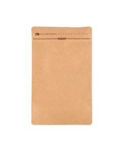 500G Kraft Coffee Bag 140um Air Degassing Valve 100pcs
