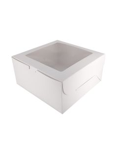 Patisserie Square Window Cake Box 8x8x4 inch