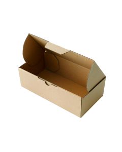 100pcs 240 x 125 x 75mm Diecut Mailing Box Brown Heavy Duty