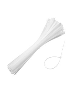 White Cable Ties 7.6 x 370mm -100Piece