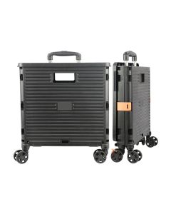 Foldable Cart 40KG Load Capacity 55L Platform Trolley BLACK