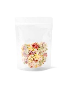 500x Clear Stand Up Pouches Zipper Bag 150x220mm 130um
