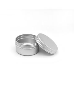 80ML Aluminium Tin Jar Base & Lid Screw Cap 100 per carton