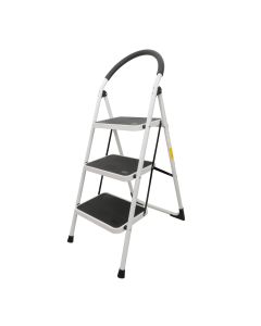 3 Steps Steel Folding Ladder Stool Heavy Duty 150kg