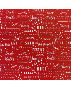 Wrapping Paper Roll 500mm X 60m Red 80GSM